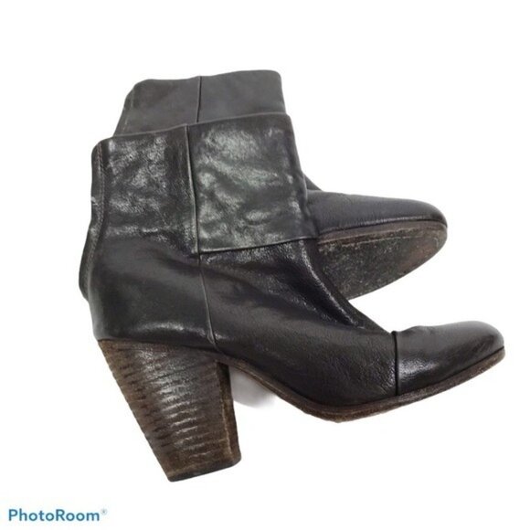 rag & bone Shoes - Rag & Bone Newbury leather heeled boots 38